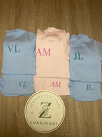 Left Chest Name or Initial - Unisex Plain T-Shirt & Short Set