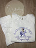Girls Long Sleeve Frill Pj Set in white ANY DESIGN