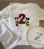 Girls White Seersucker Short Pjs