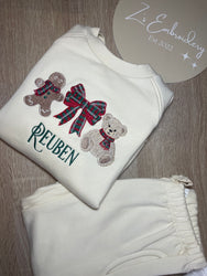 Tartan Trio Sweatshirt & Jogger Set Unisex