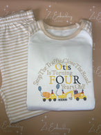 Beige Stripe Pyjamas ANY DESIGN