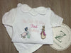 Girls White Seersucker Short Pjs