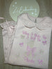 Girls Long Sleeve Frilled Pyjama Set in Blush Pink ANY DESIGN