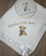 White Bow Blanket