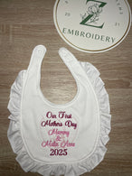 Frill- First Mothers Day Bib