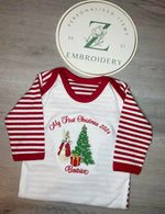 First Christmas Rabbit Sleepsuit