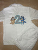 Boys White Button Up Short Pyjamas ANY DESIGN