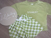 Checkered Tshirt & Short Set