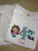 Girls Long Sleeve Frilled Pyjama Set in Pastel Pinks ANY DESIGN