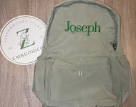 Nylon BackPack - Name Only