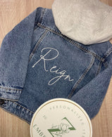 Boys Denim Jacket (arms are also jogger material)