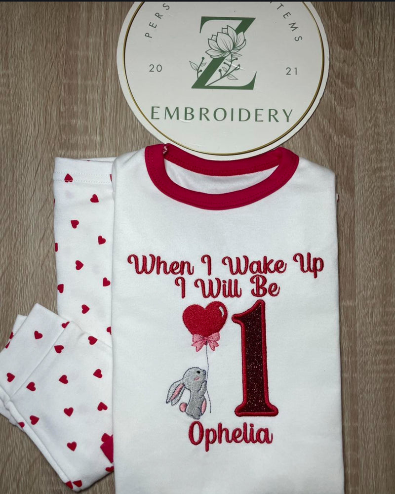 Heart Print Pyjamas ANY DESIGN