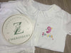 Girls White Seersucker Short Pjs