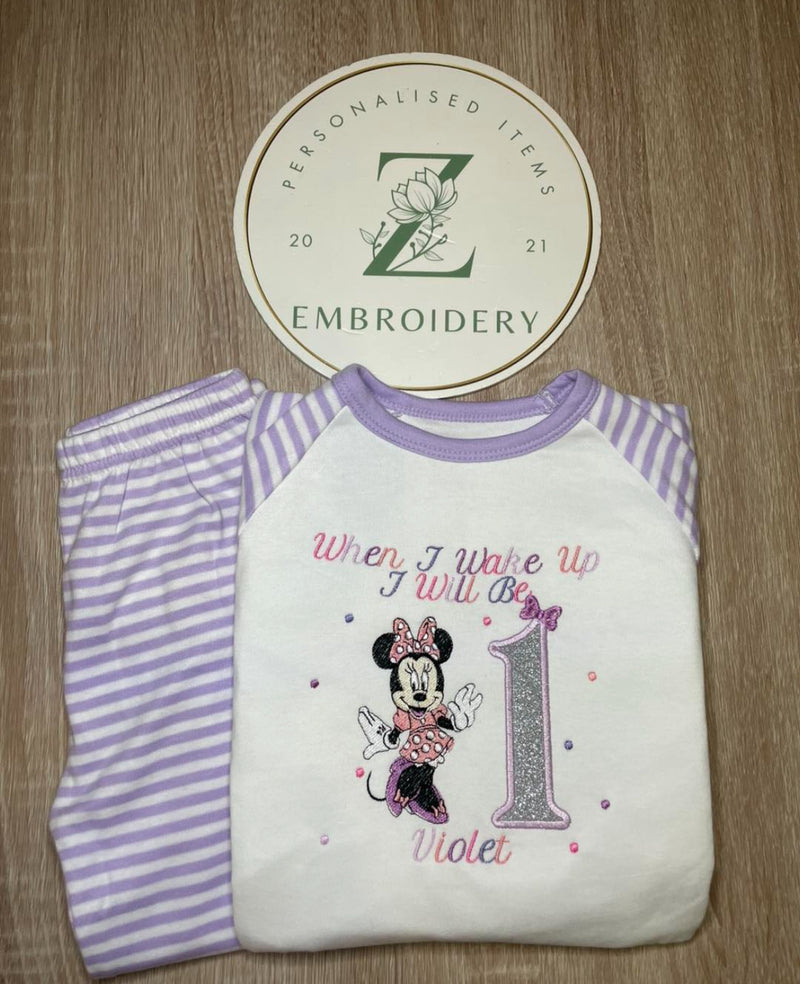 Lilac Stripe Pyjamas ANY DESIGN