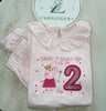 Girls Long Sleeve Frilled Pyjama Set in Pastel Pinks ANY DESIGN
