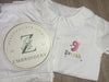 Girls White Button Short Pjs