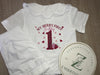 Girls White Button Short Pjs