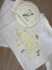 Girls White Button Short Pjs