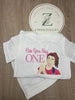 Girls White Button Short Pjs