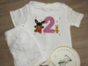 Girls White Button Short Pjs
