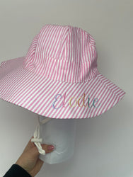 Unisex Stripe Chin Strap Hats